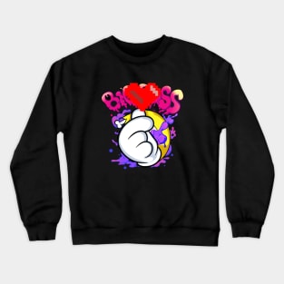 Dope big love hand gesture drawing Crewneck Sweatshirt